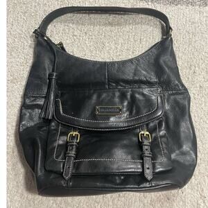 Tignanello Women's Leather Shoulder Bag Black A269248 handbag purse GORGEOUS